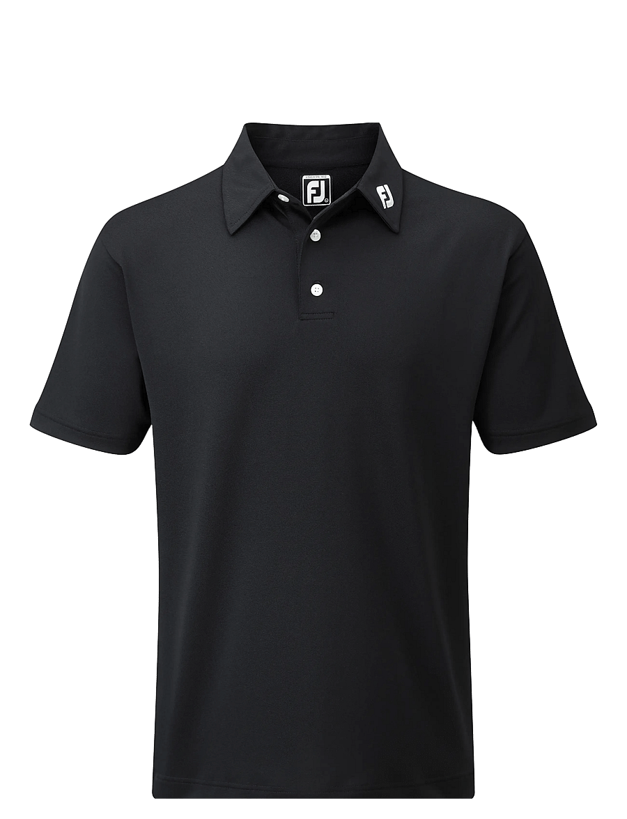 FootJoy - Stretch Pique Solid - toppar & t-shirts - black - 1