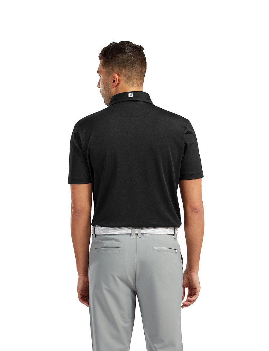 FootJoy - Stretch Pique Solid - toppar & t-shirts - black - 2