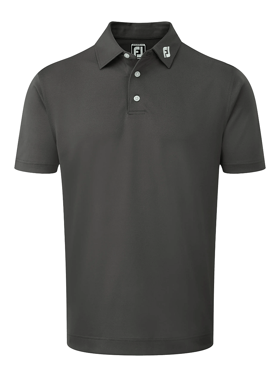 FootJoy - Stretch Pique Solid - oberteile & t-shirts - grey - 1
