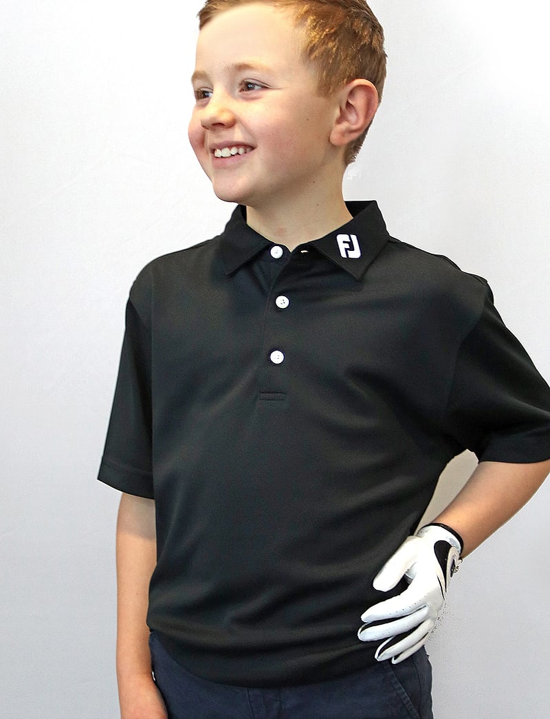 FootJoy - Stretch Pique Solid - kortärmade pikéer - black - 0