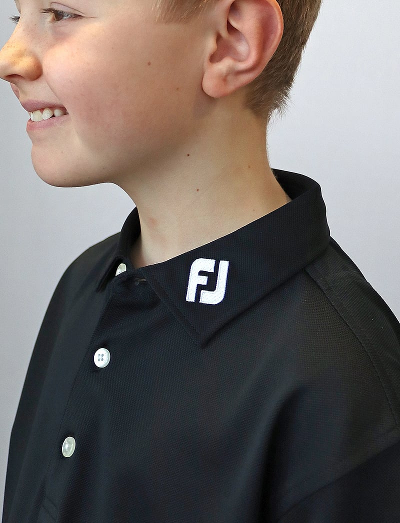 FootJoy - Stretch Pique Solid - kortärmade pikéer - black - 4