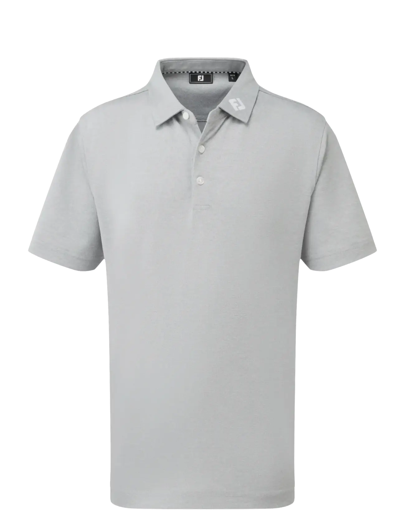FootJoy Stretch Pique Solid, S, Polo Shirts, Grau - Short-sleeved Kinder