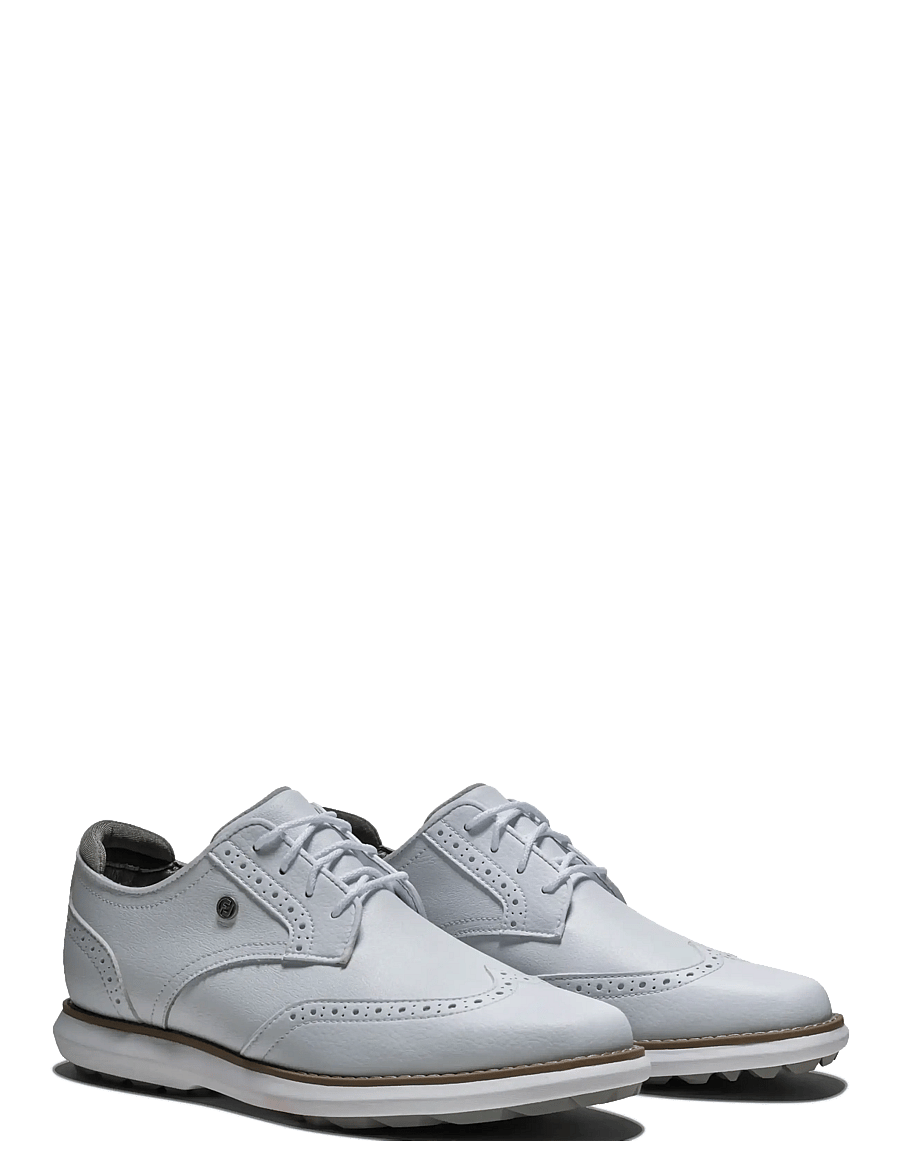 FootJoy - WN FJ TRADITIONS SPIKELESS - WIDE - chaussures de golf - white/white/white - 0