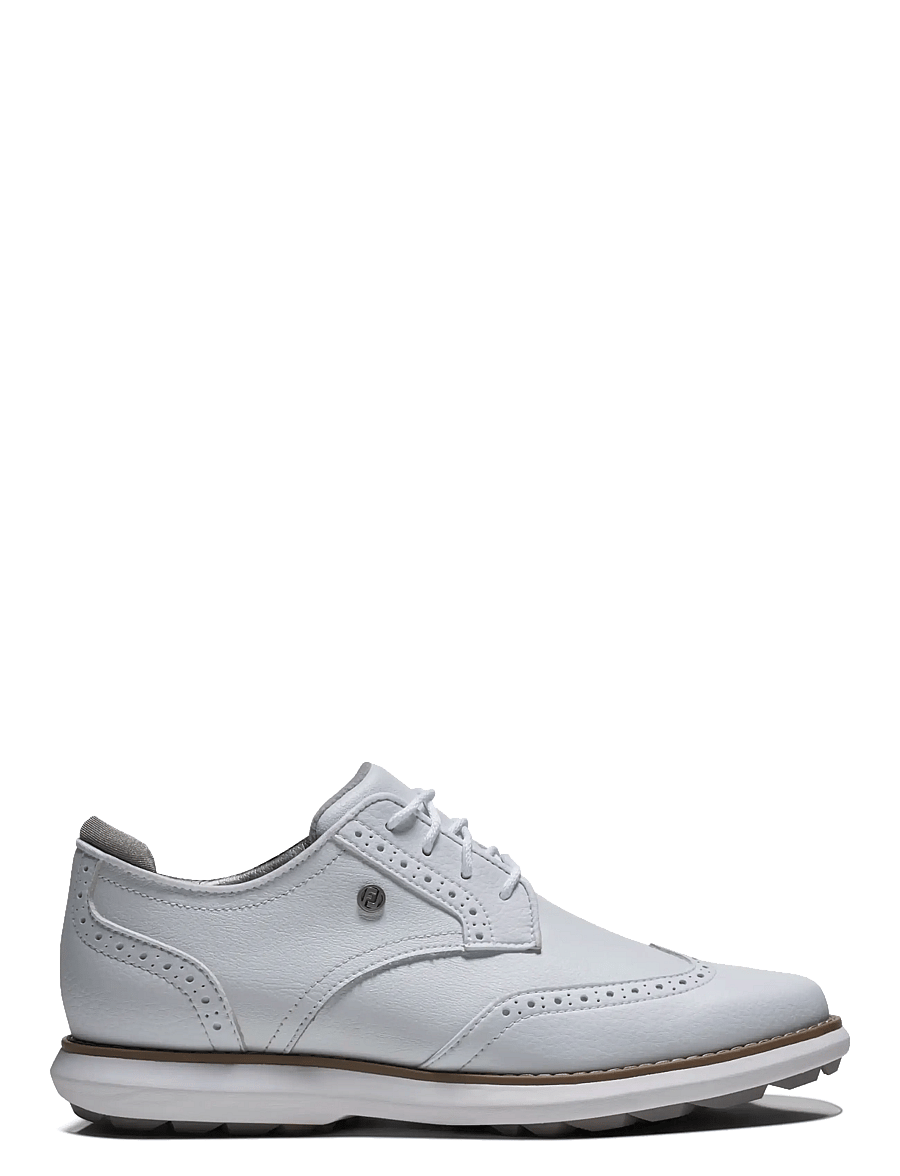 FootJoy - WN FJ TRADITIONS SPIKELESS - WIDE - chaussures de golf - white/white/white - 2