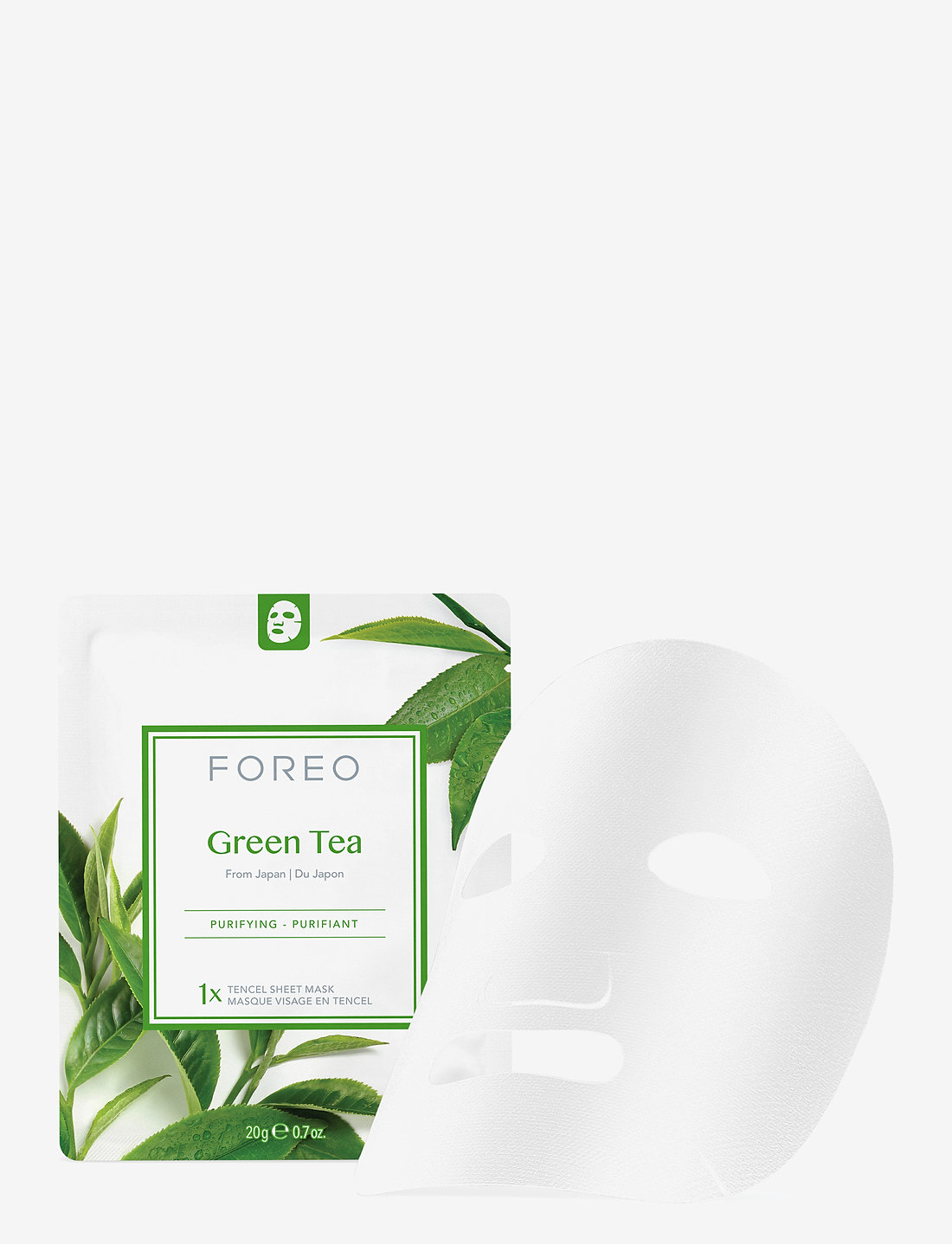 Foreo Farm To Face Green Tea Sheet Mask - Sheet mask