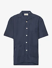 Forét - BOCCHIA SHIRT - kortærmede t-shirts - navy - 0