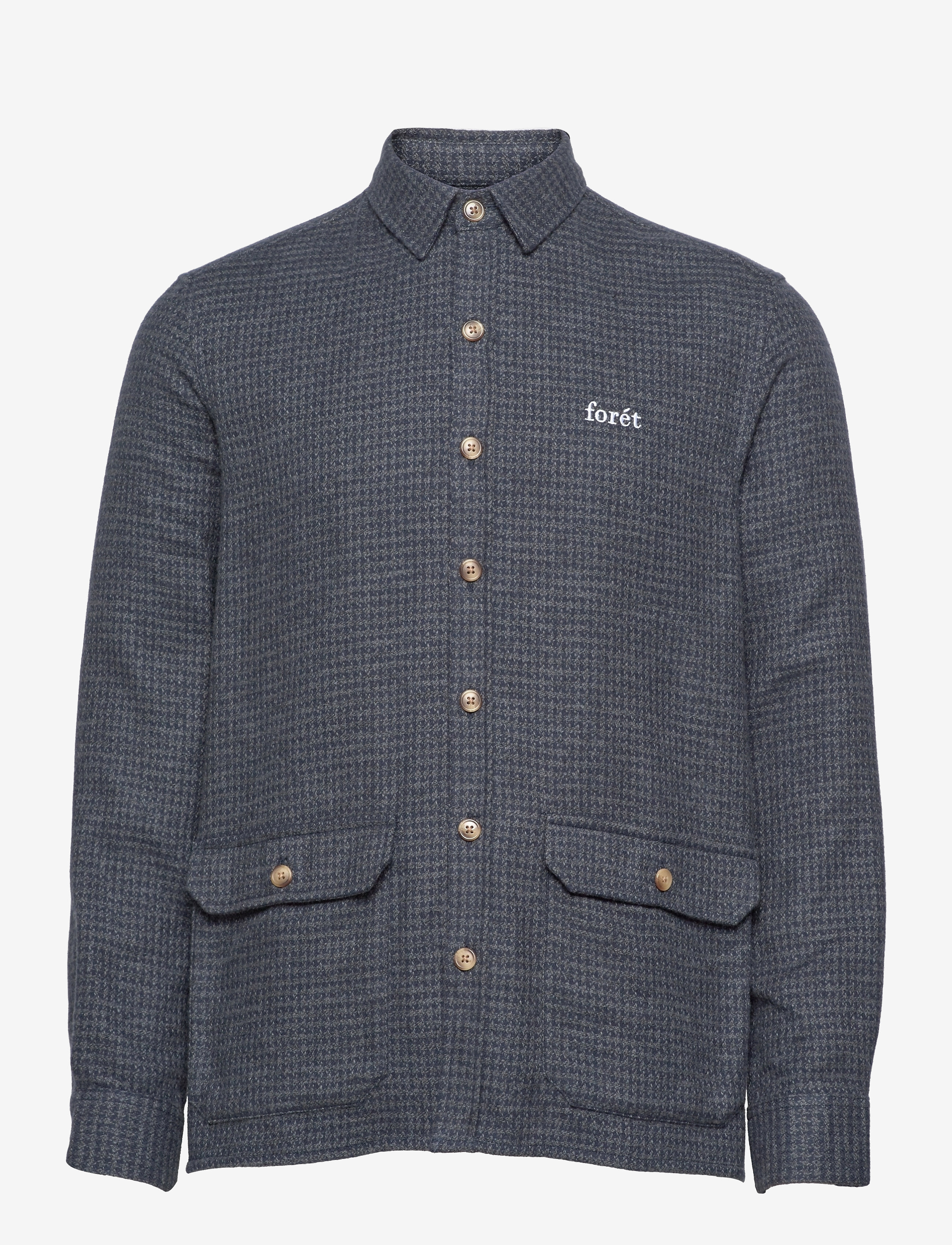 Forét - DREAM SHIRT - navy check - 0