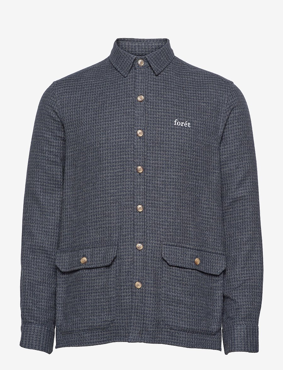 Forét - DREAM SHIRT - navy check - 0