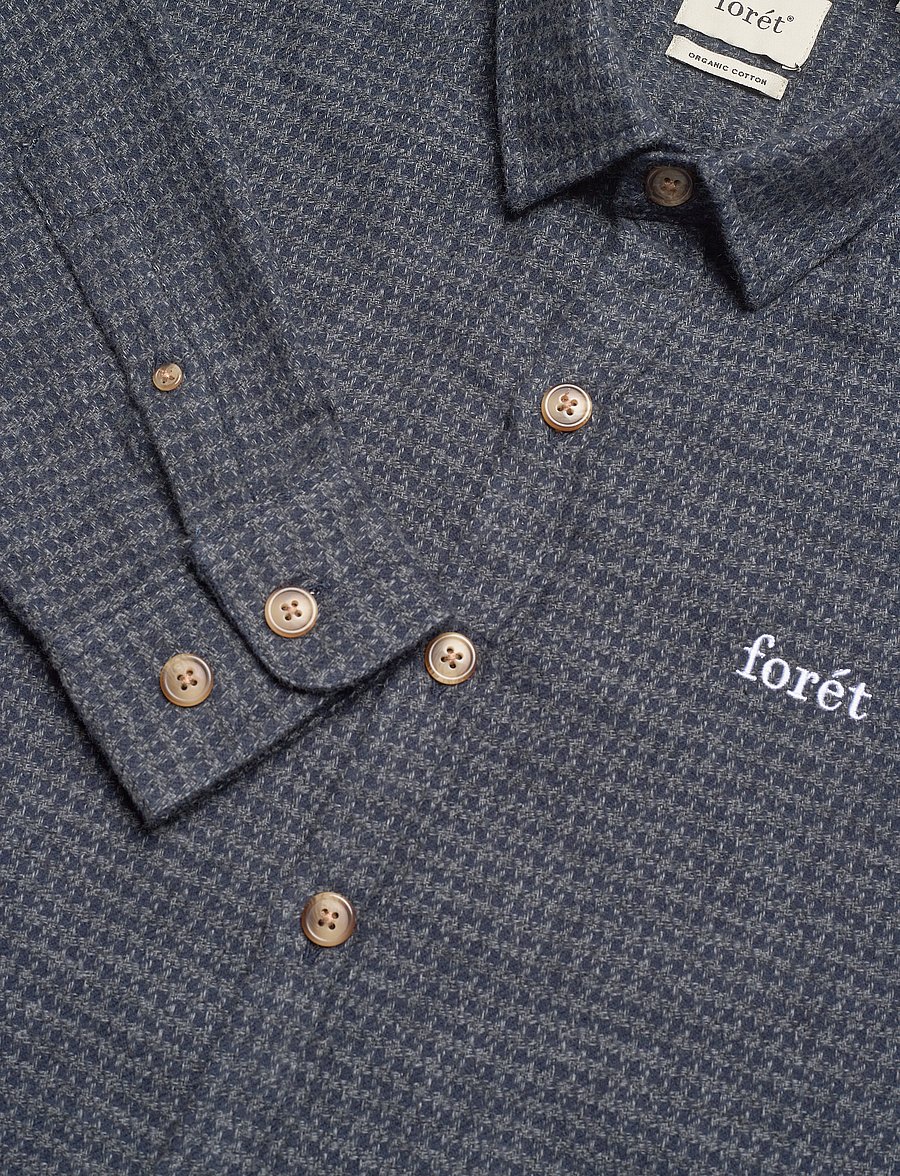 Forét - DREAM SHIRT - navy check - 3