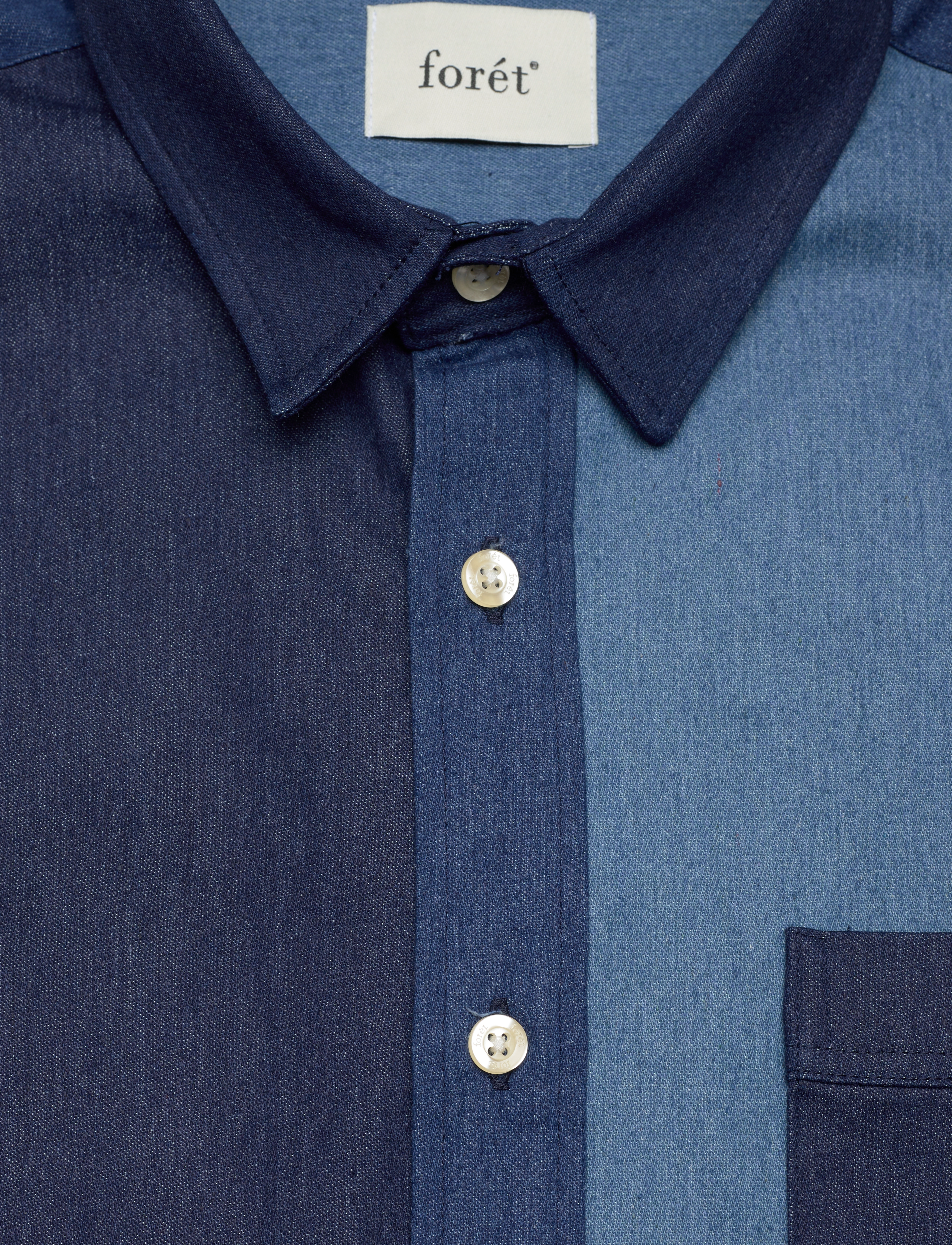 Forét - GROUND DENIM SHIRT - denim - 2