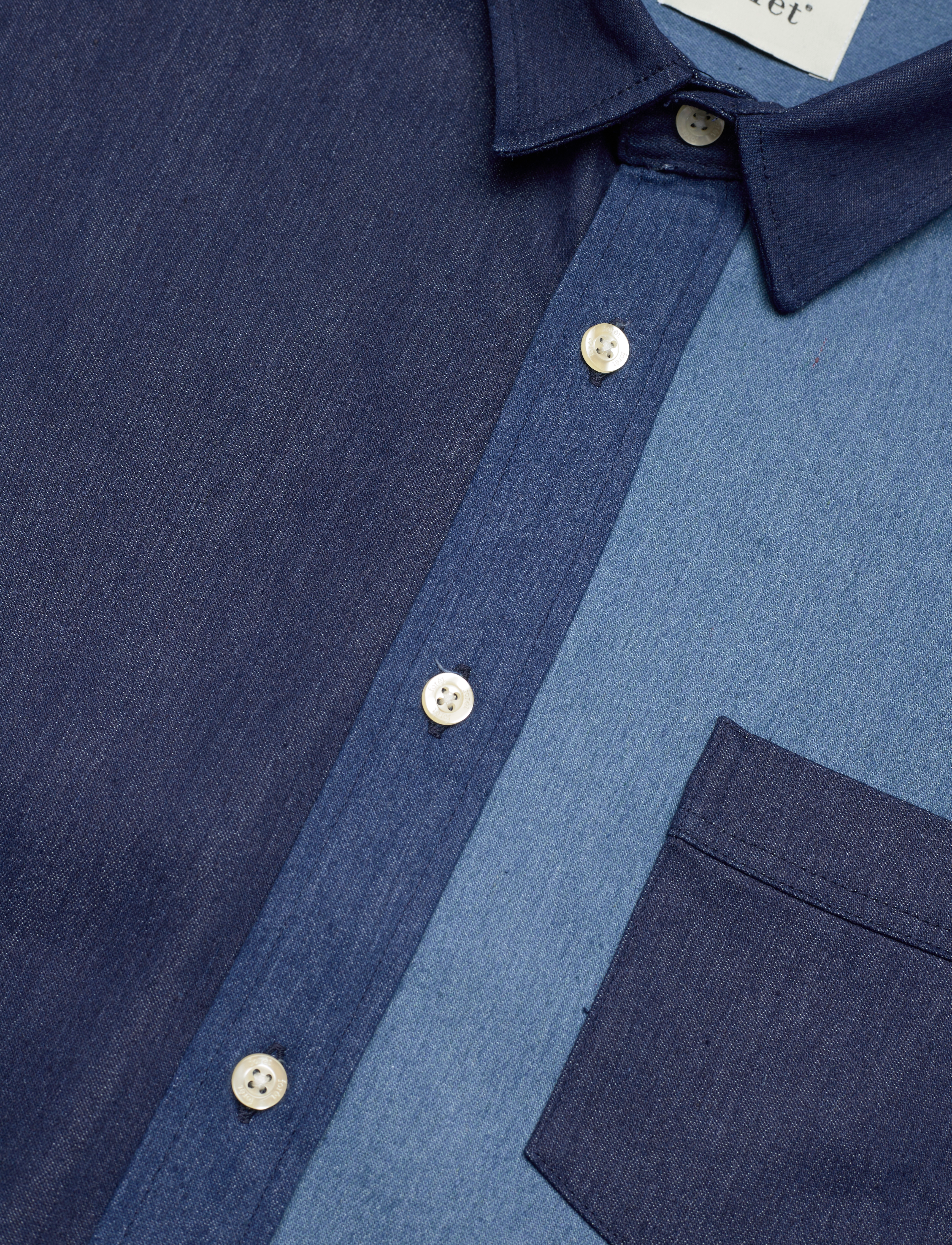 Forét - GROUND DENIM SHIRT - denim - 3