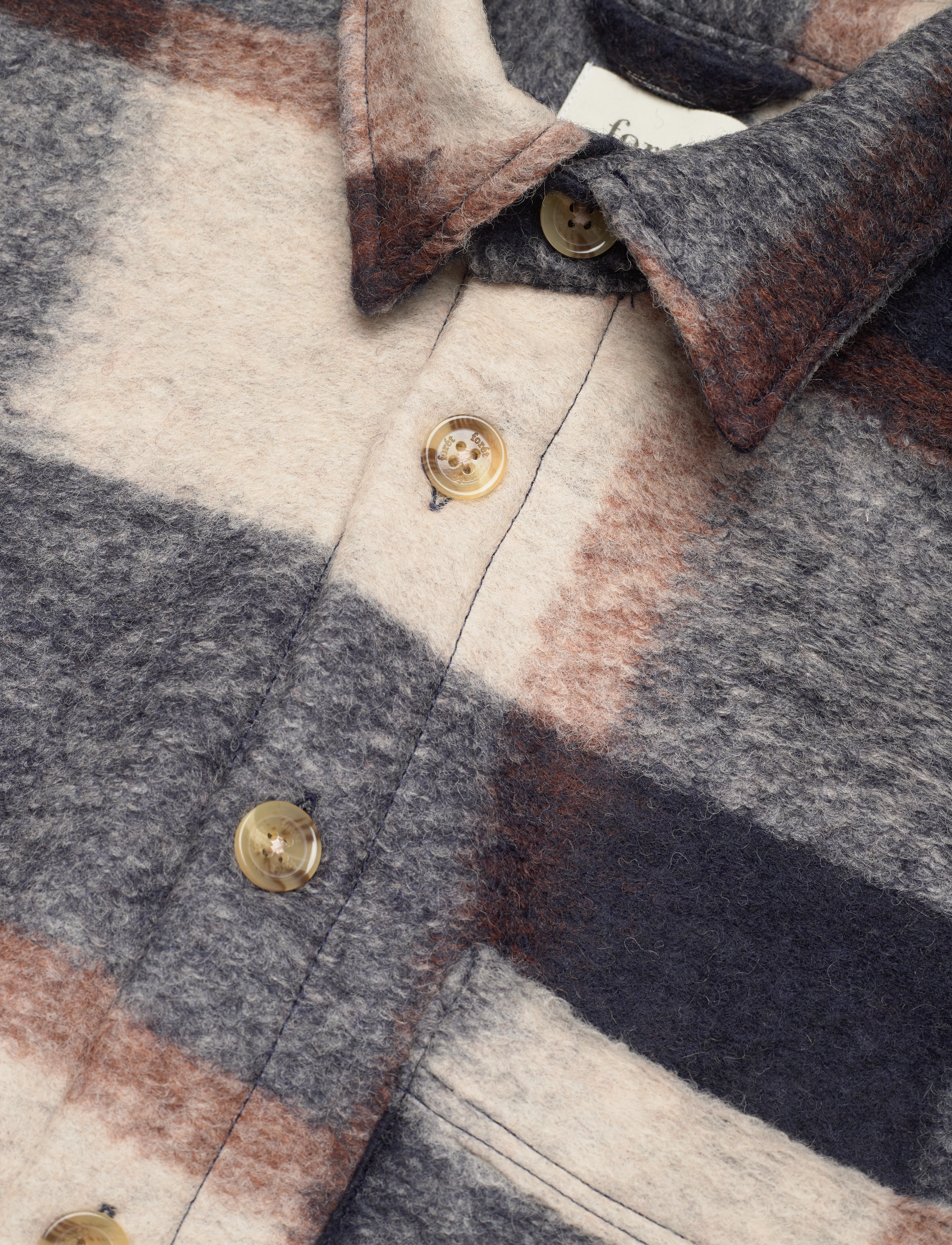 Forét - IVY OVERSHIRT - CHECK - check - 2