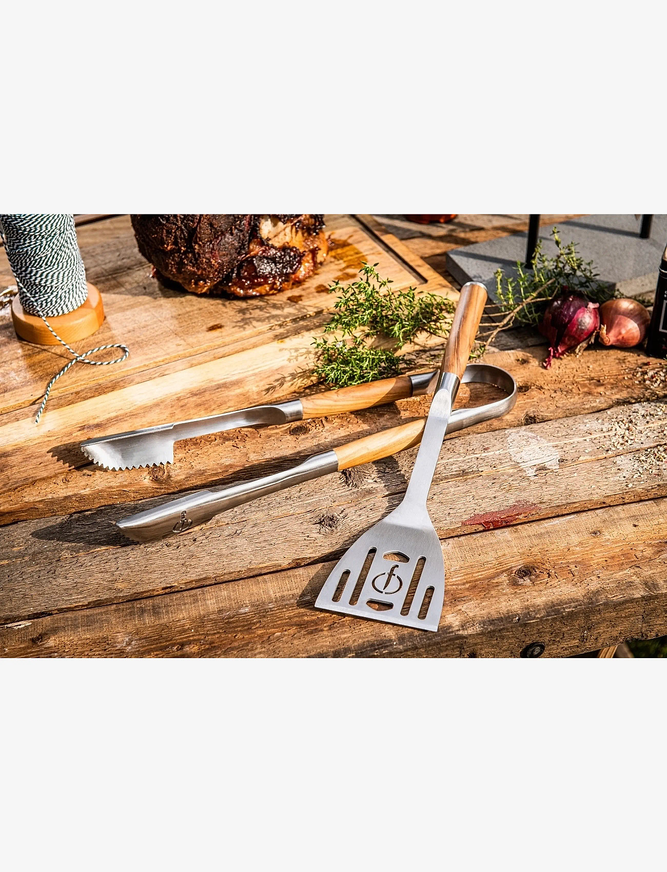 Forged - Grillstekspade Forged BBQ SdV - grillitarvikud - rostfritt stÅl/trÄ - 1