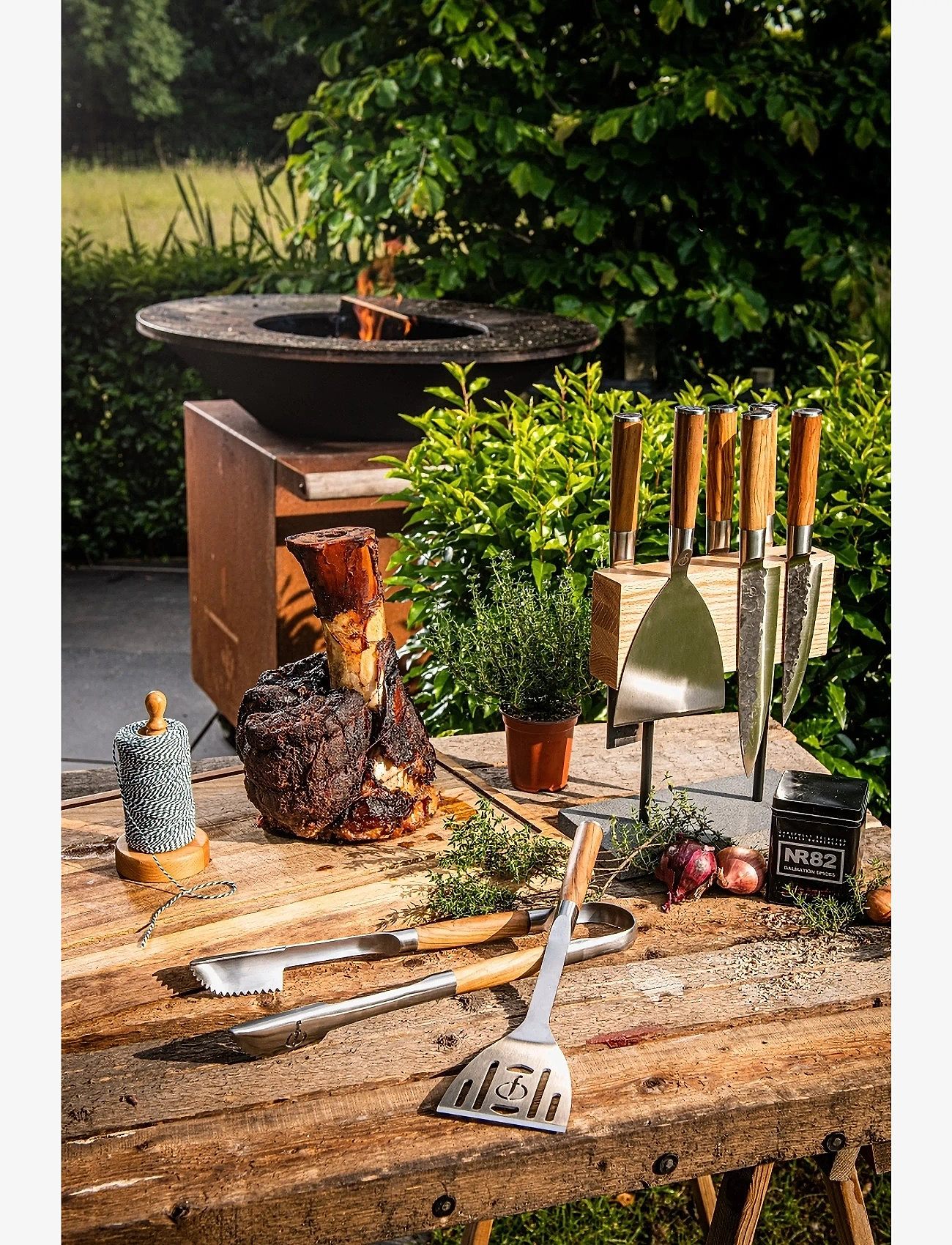 Forged - Grillstekspade Forged BBQ SdV - grillitarvikud - rostfritt stÅl/trÄ - 4