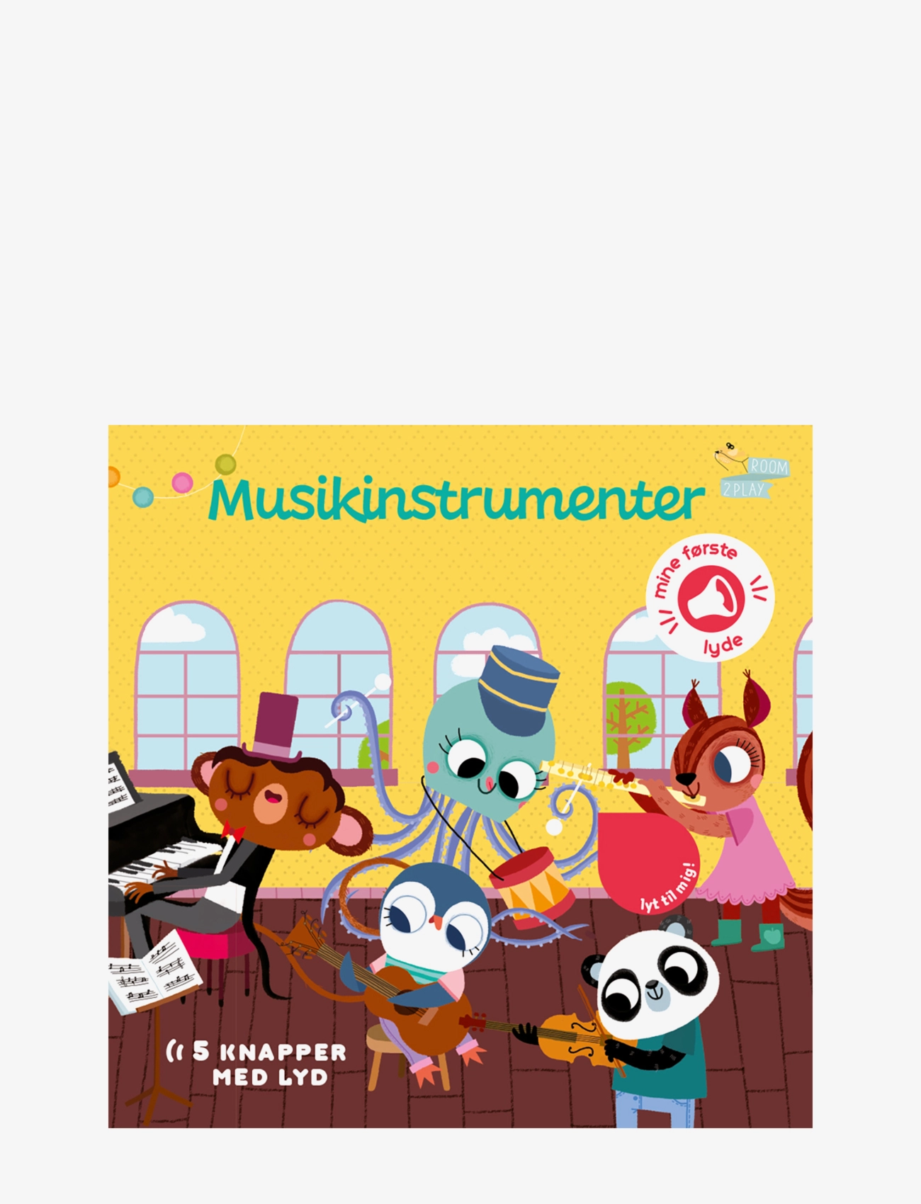 Pegebog med lyd - Musikinstrumenter - YELLOW