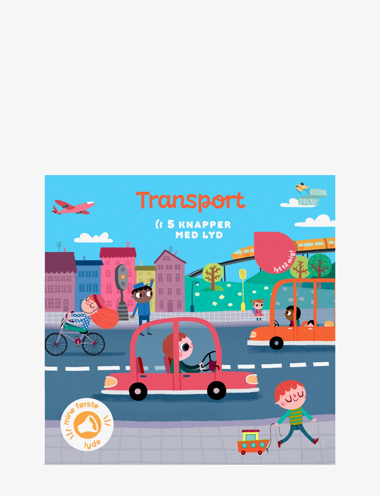Forlaget Room2Play Pegebog med lyd - Transport - Børnebøger - BLUE / blue