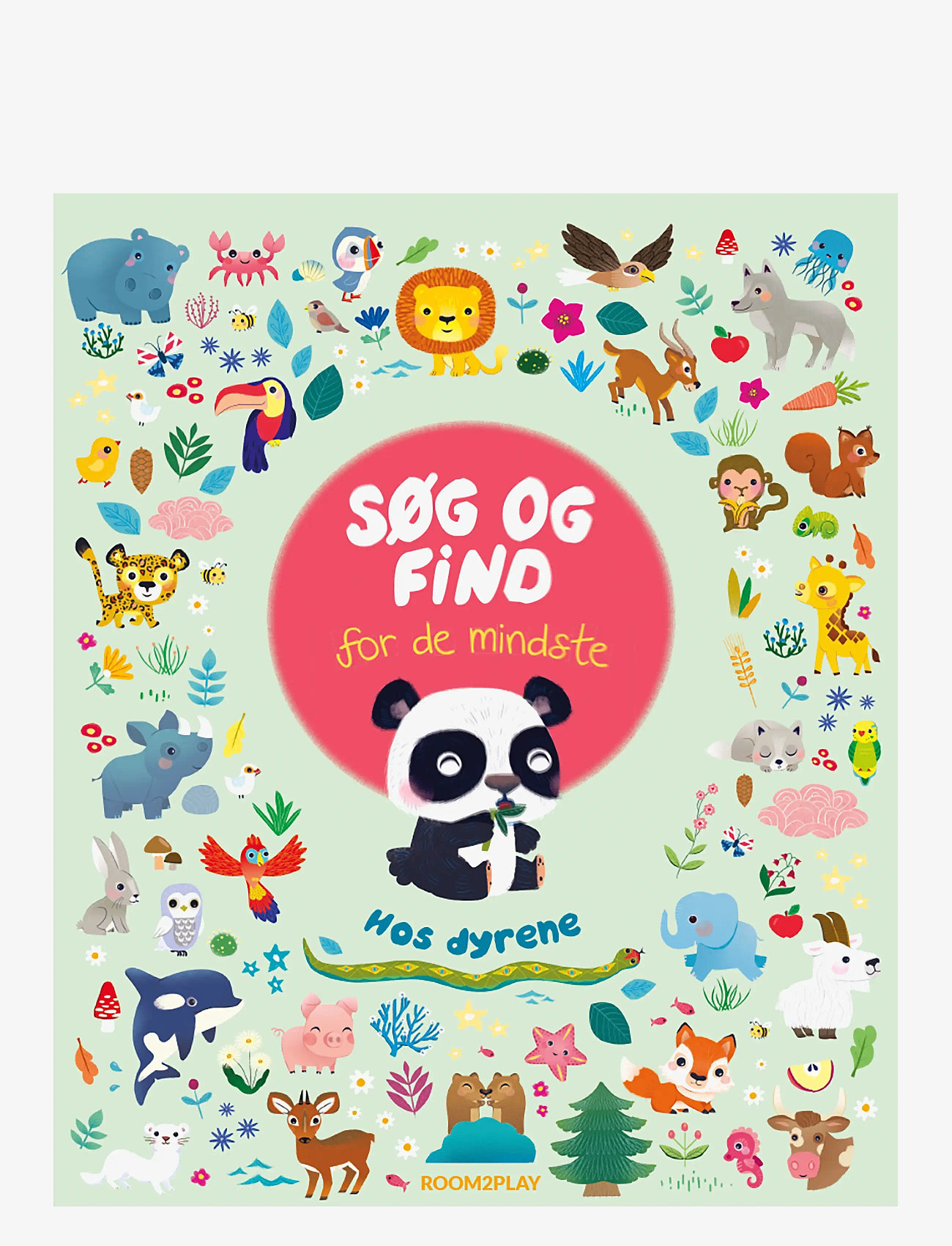 Forlaget Room2Play - Search and Find - Animals (Danish) - pædagogiske bøger - green - 0