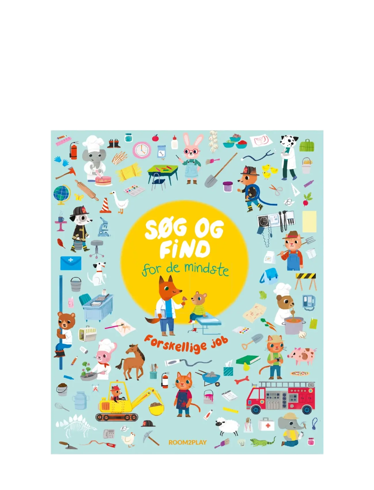 Forlaget Room2Play Search and Find - Jobs (Danish) - Børnebøger - BLUE / multi