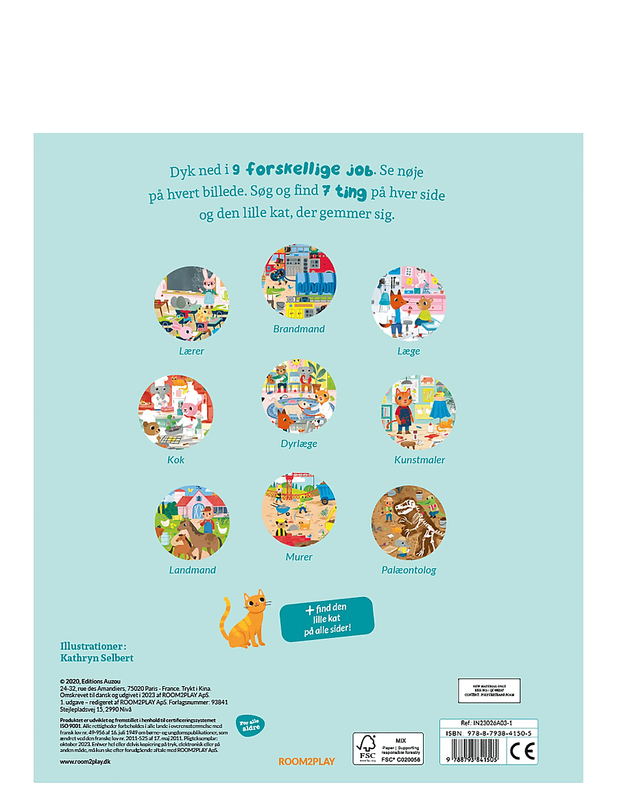 Forlaget Room2Play - Search and Find - Jobs (Danish) - pædagogiske bøger - blue - 1