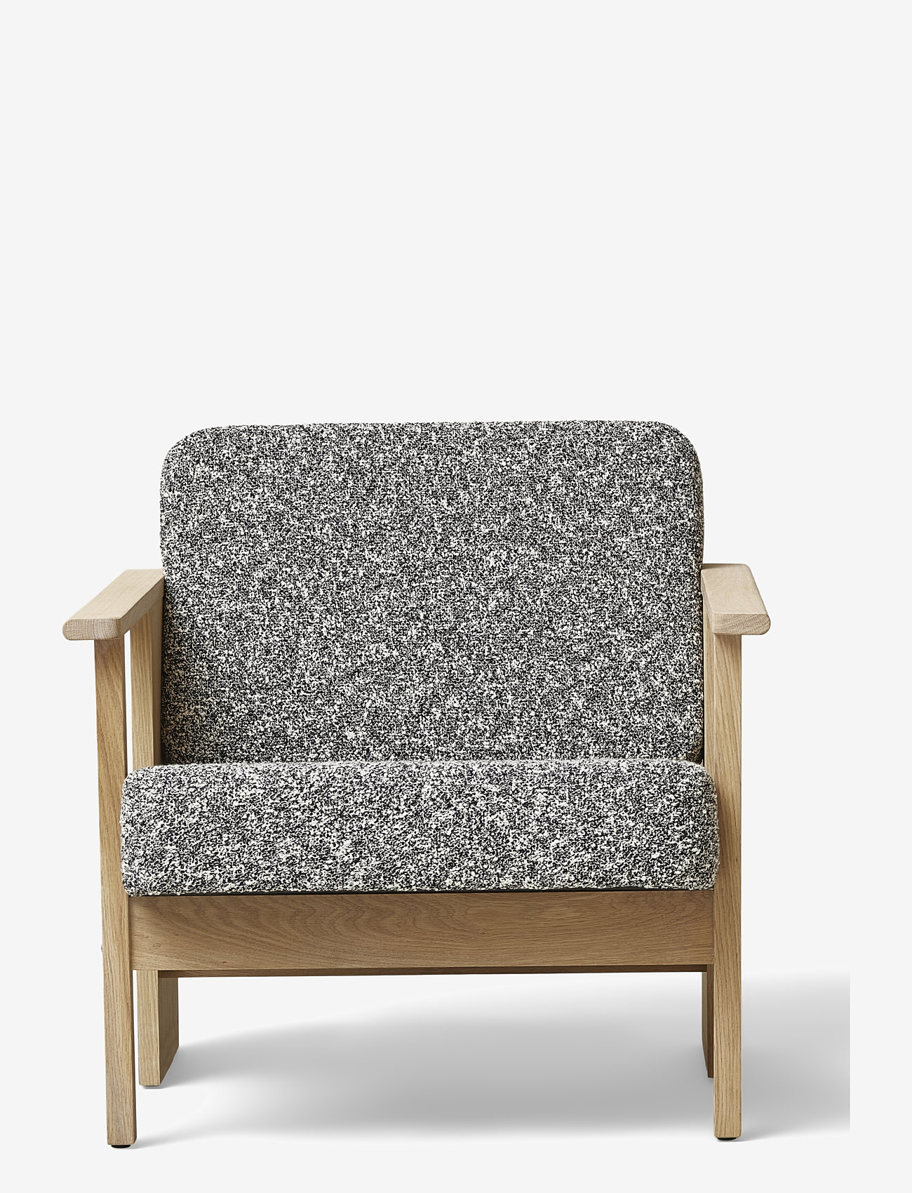 Form & Refine - Block Loungestol - white oak, black and white - 0
