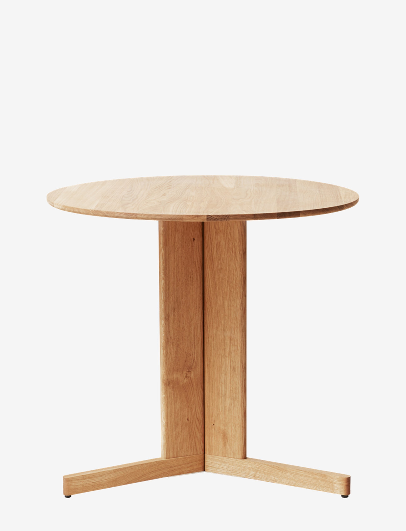 Form & Refine Trefoil Round Table Ø75, 3 Legs,  White Oak - Visa allt - WHITE OIL OAK / beige