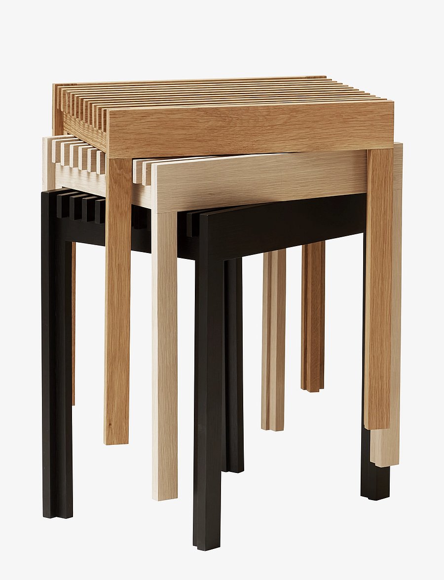 Form & Refine - Lightweight Stool - kollar & bekkir - white oil oak - 4