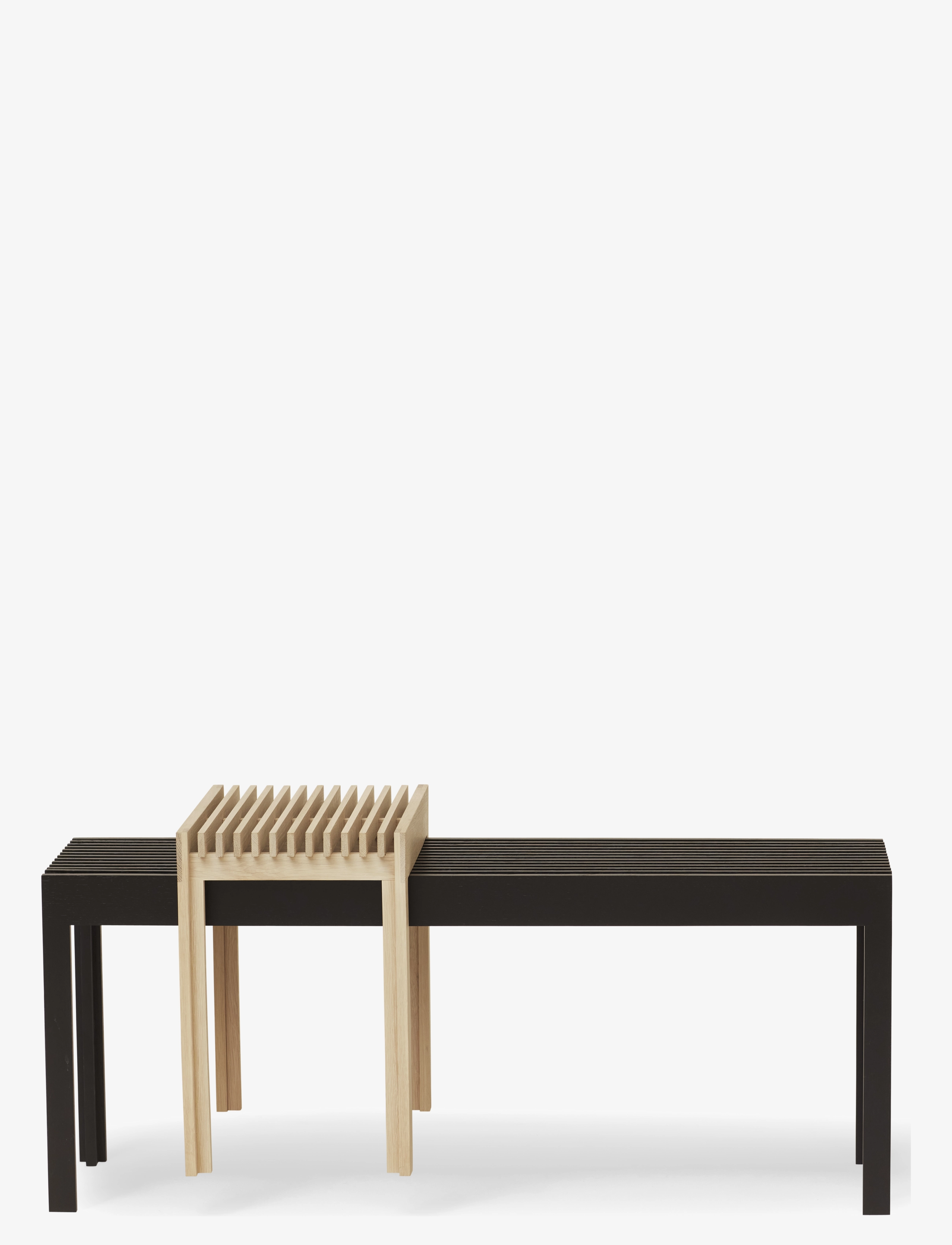 Form & Refine - Lightweight Bench - stools & benches - black - 2