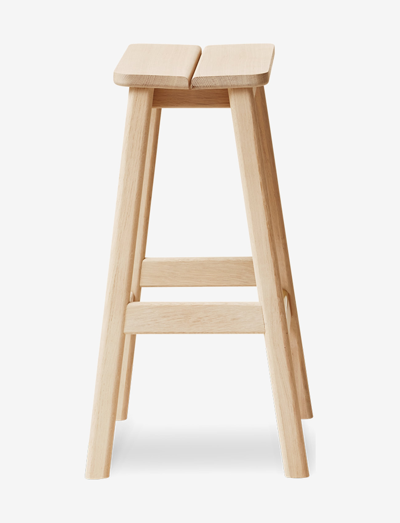 Form & Refine - Angle Barstool - chairs & stools - white oil oak - 1