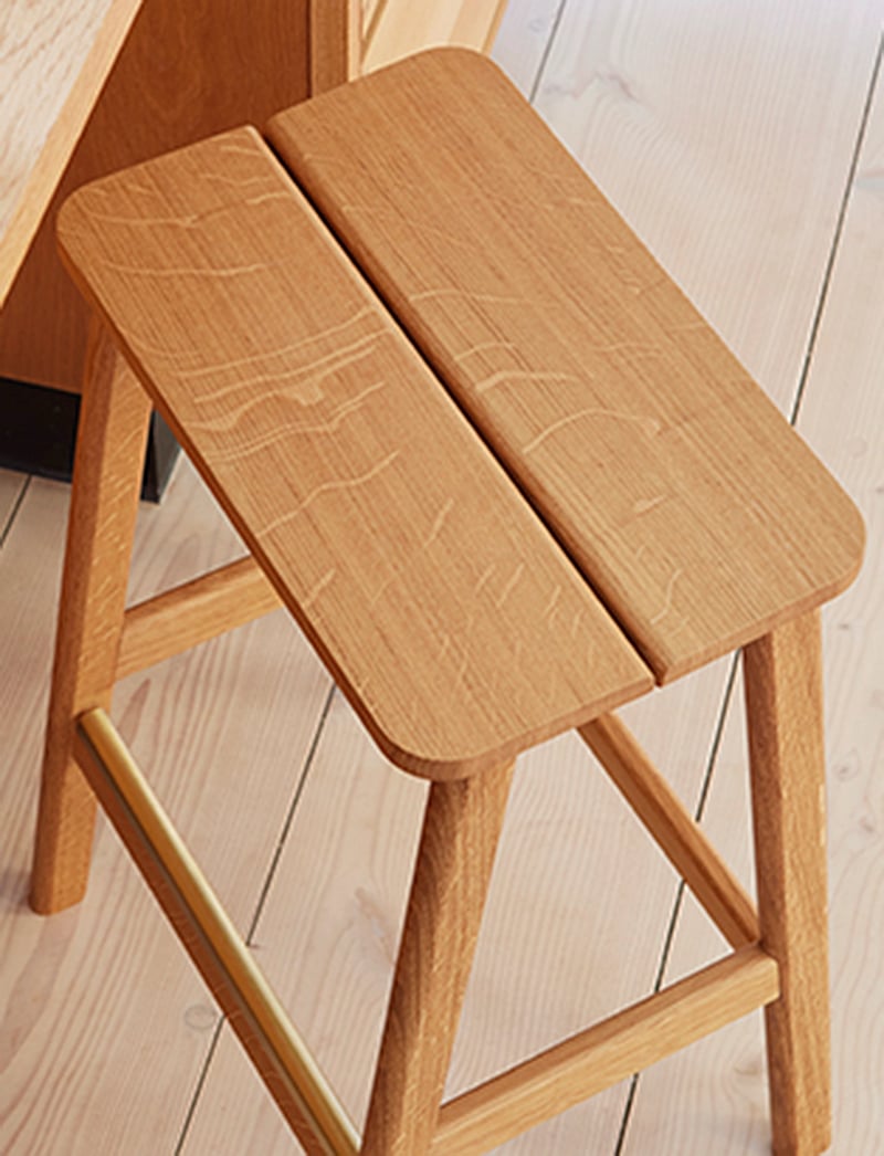 Form & Refine - Angle Barstool - nach preis einkaufen - natural oak - 3