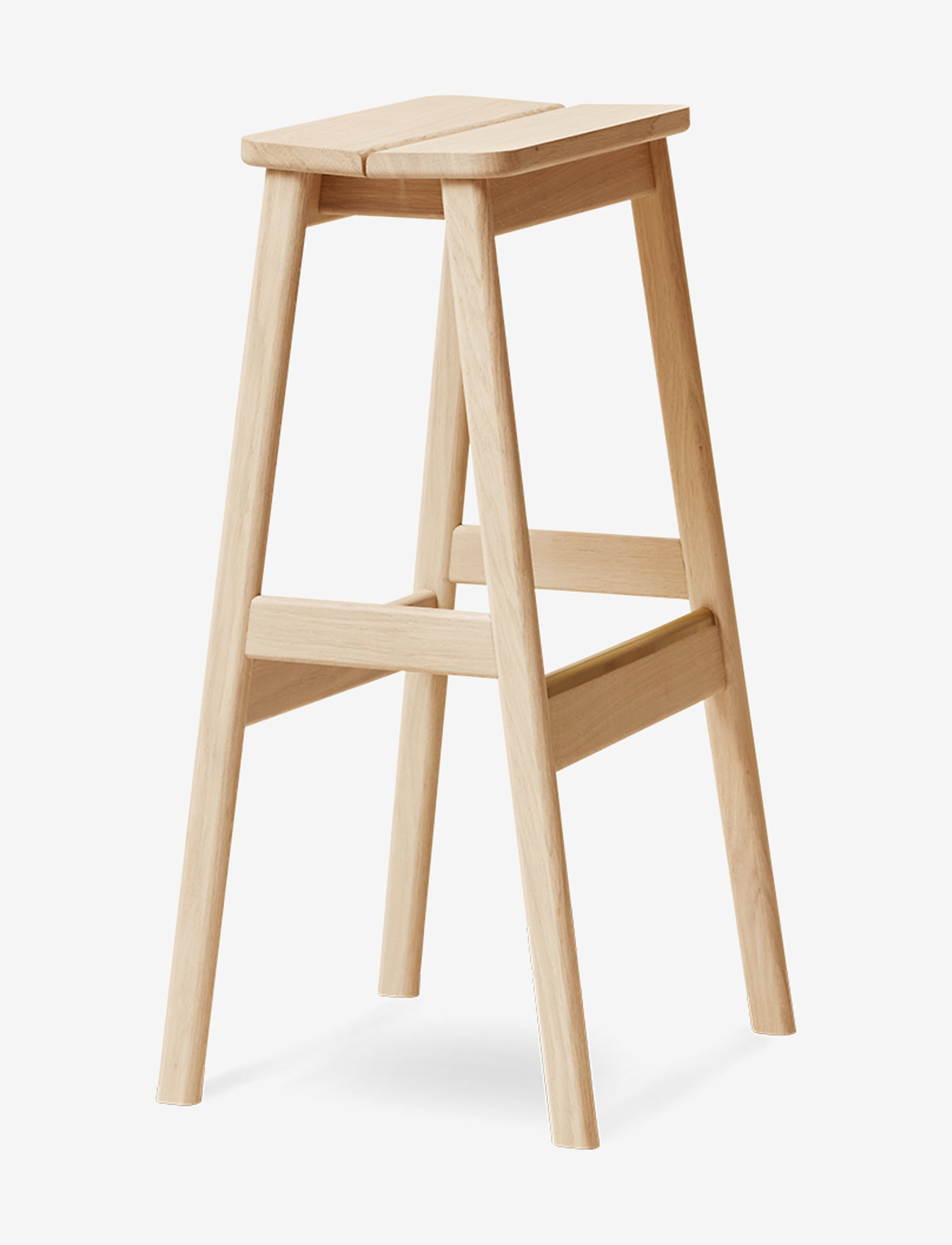 Form & Refine - Angle Barstool - shop by price - white oil oak - 2