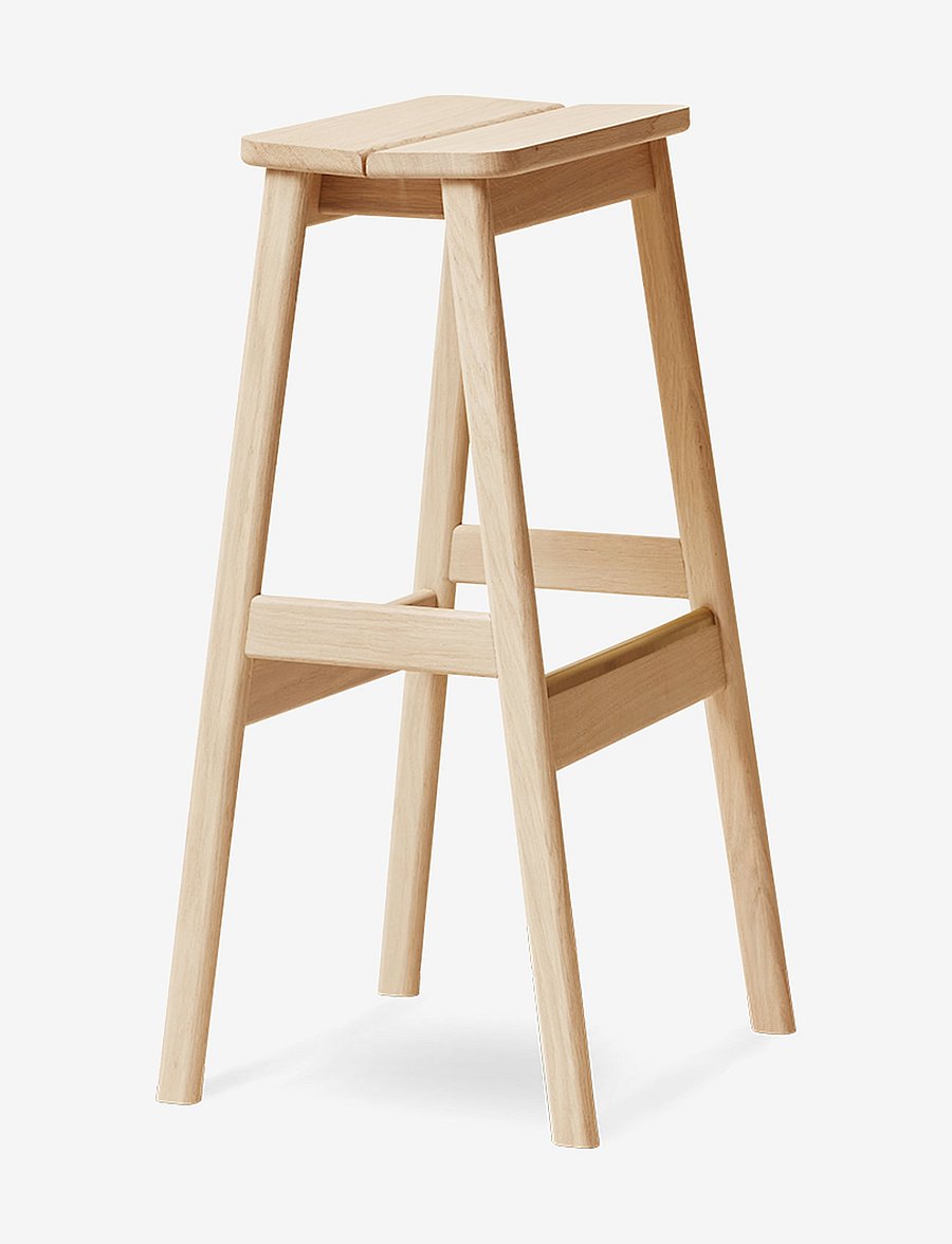 Form & Refine - Angle Barstool - barstools - white oil oak - 3