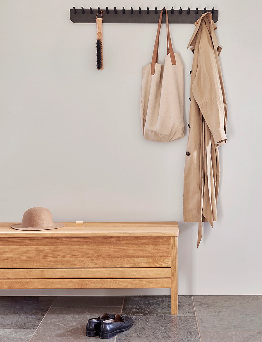 Form & Refine - Echo Coatrack 88, Black - black-stained beech - 0