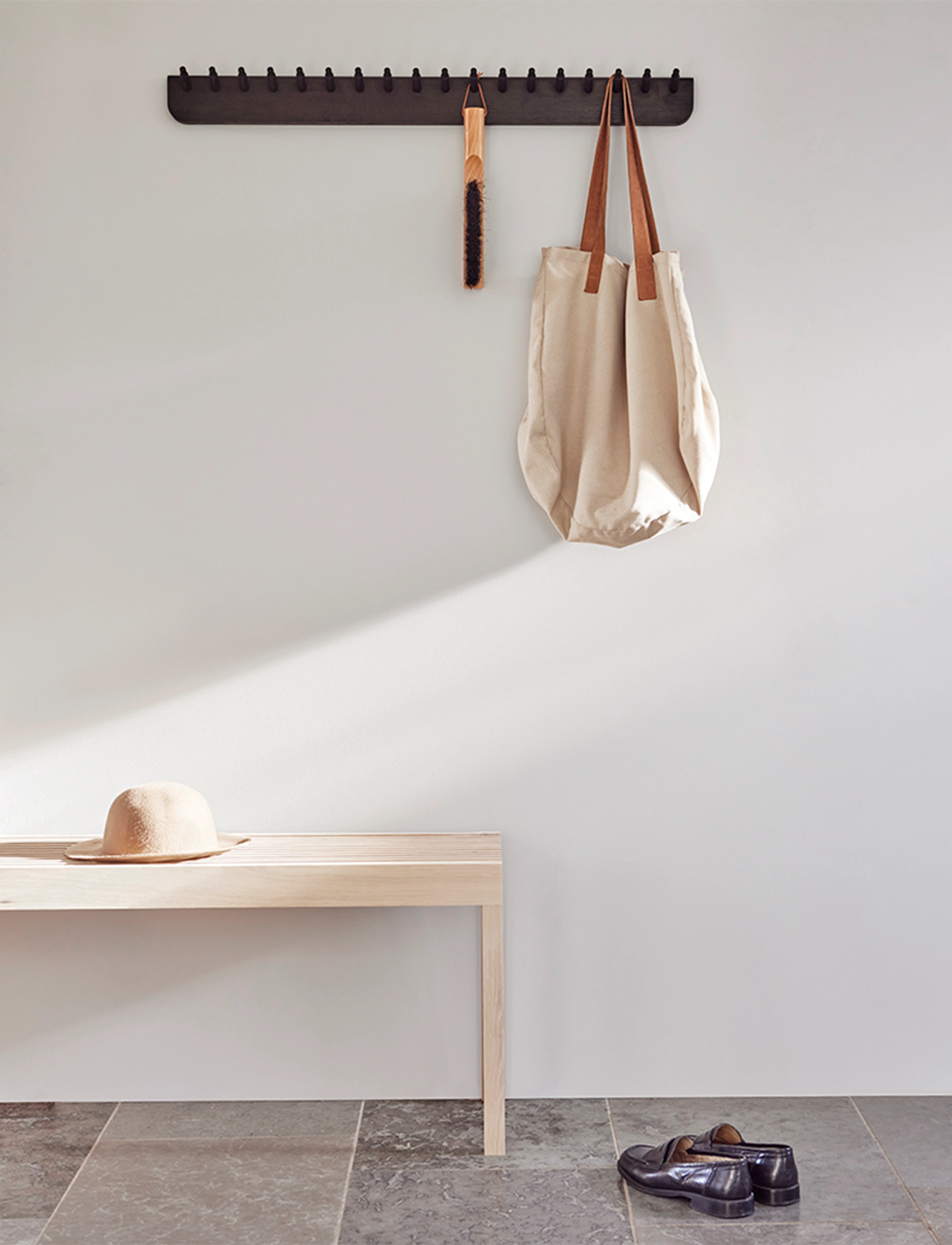 Form & Refine - Echo Coatrack 88, Black - black-stained beech - 2