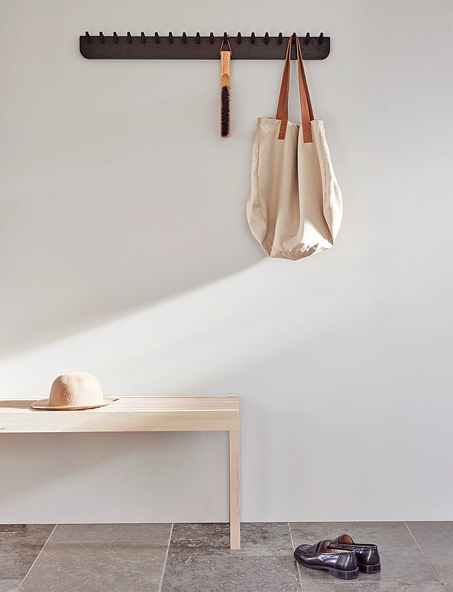 Form & Refine - Echo Coatrack 88, Black - black-stained beech - 2