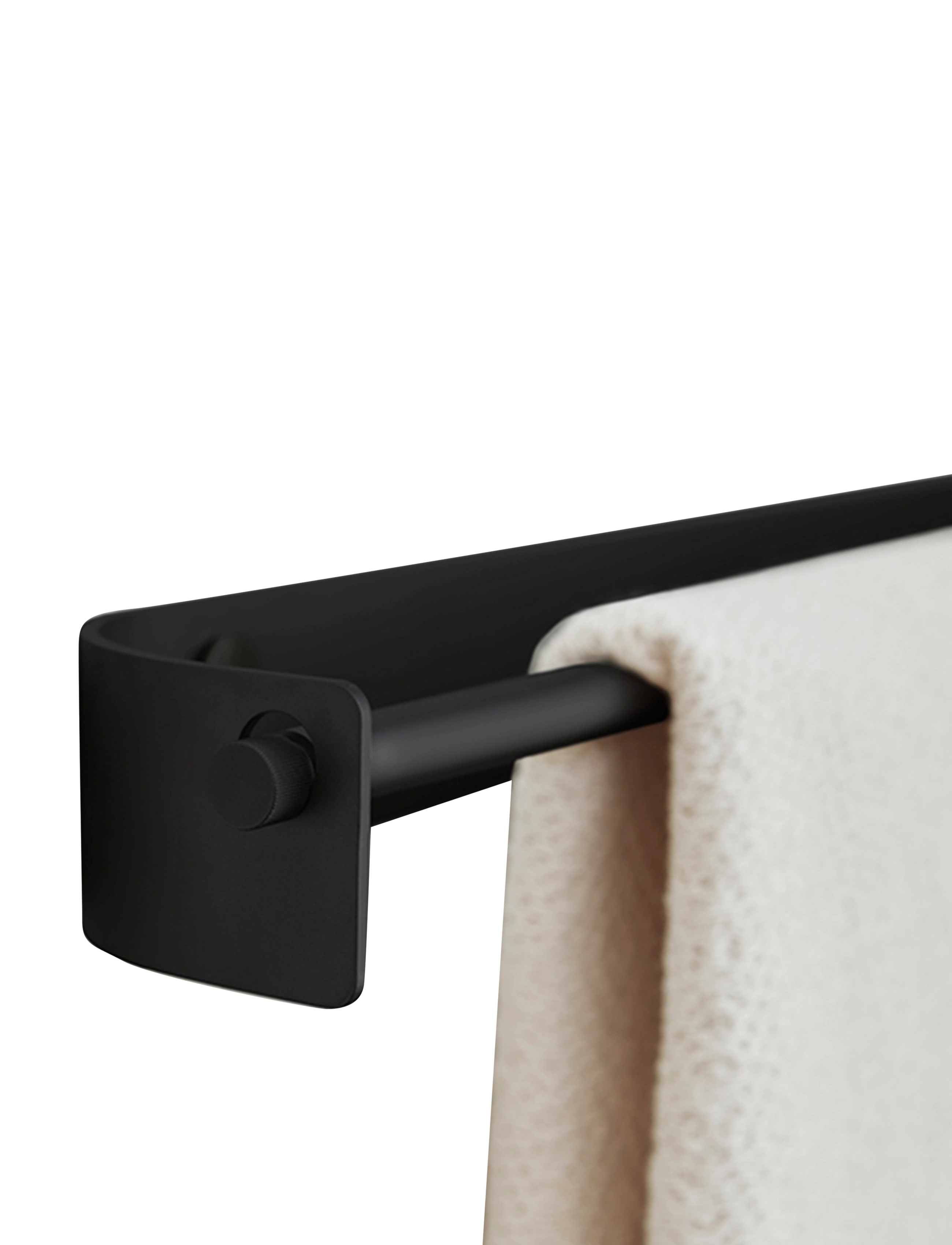 Form & Refine - Arc Towel Bar - haken - matt black coated - 3