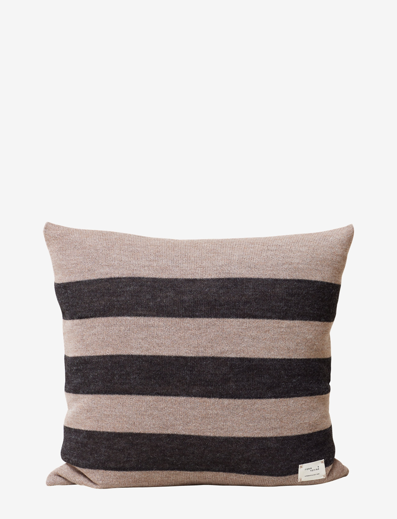 Form & Refine - Aymara Cushion Ribbon - kuddar - light brown and dark grey - 0