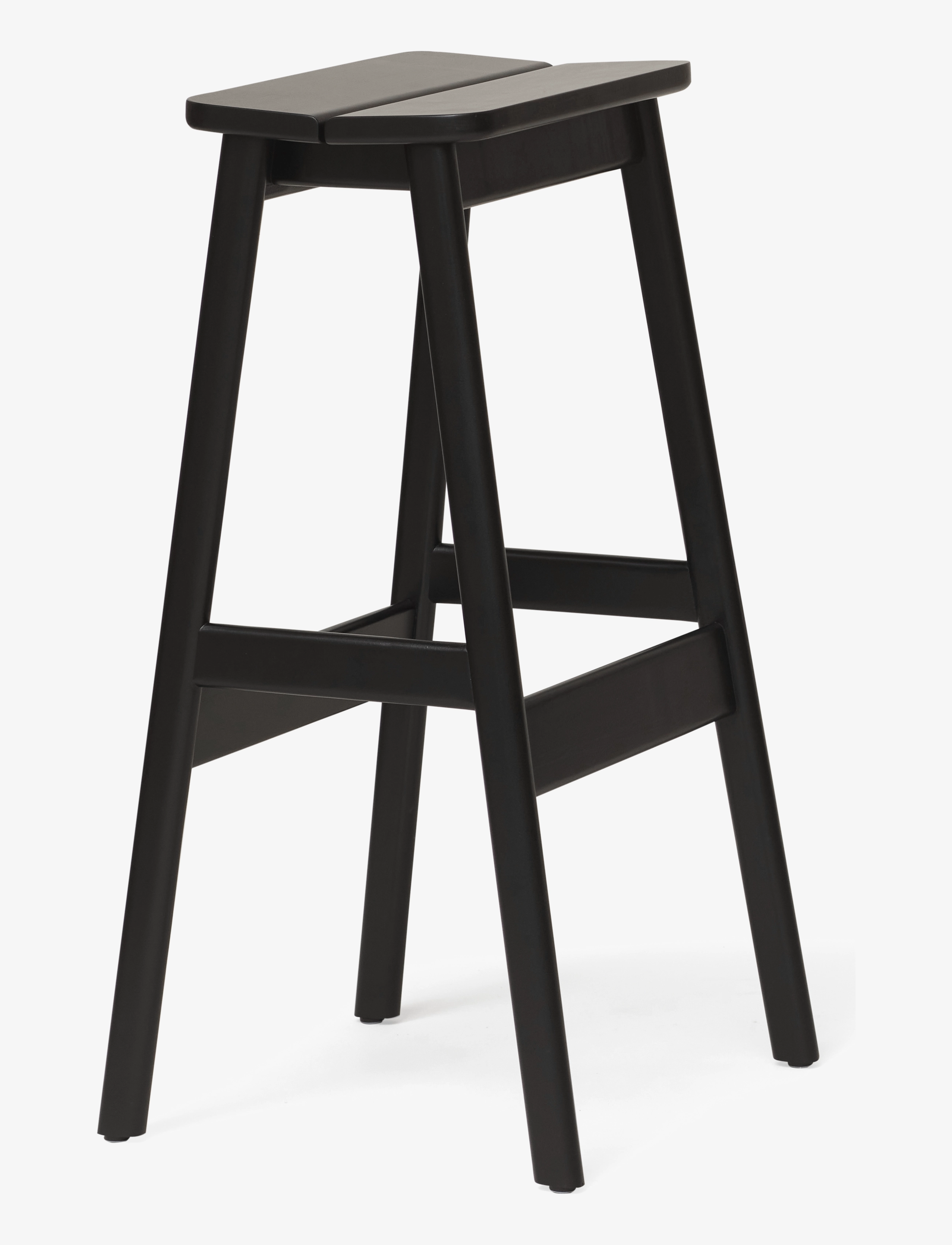 Form & Refine - Angle Standard Bar Stool 75 - toolid ja pingid - black - 2
