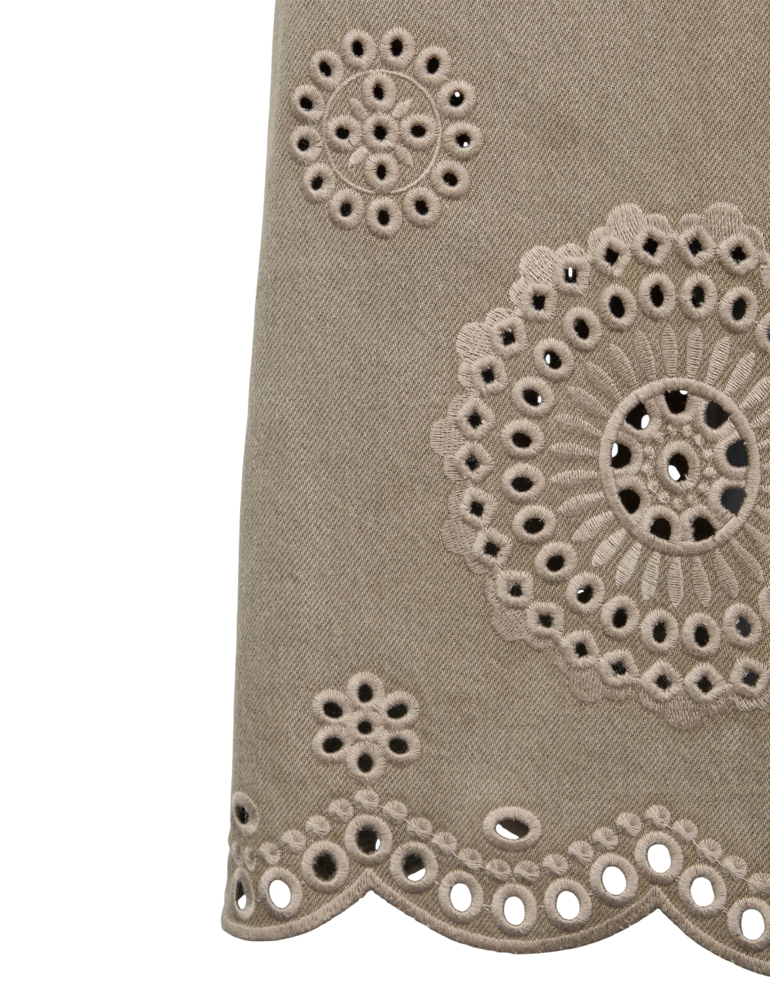 FRAME - The Eyelet Flare Jeans - green - 2