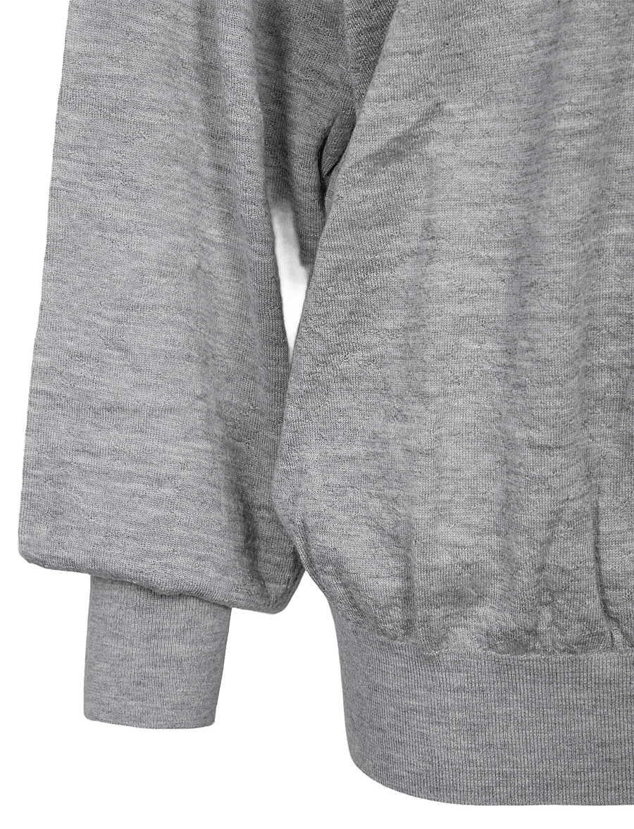 FRAME - The Crinkle Pullover - cashmere - grey - 2