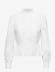 FRAME - DOUBLE POCKET PEPLUM BLOUSE - blouses met lange mouwen - blanc - 0