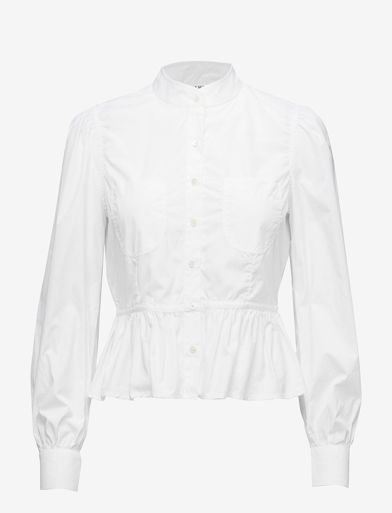 FRAME DOUBLE POCKET PEPLUM BLOUSE - Bluser & Skjorter - BLANC / white