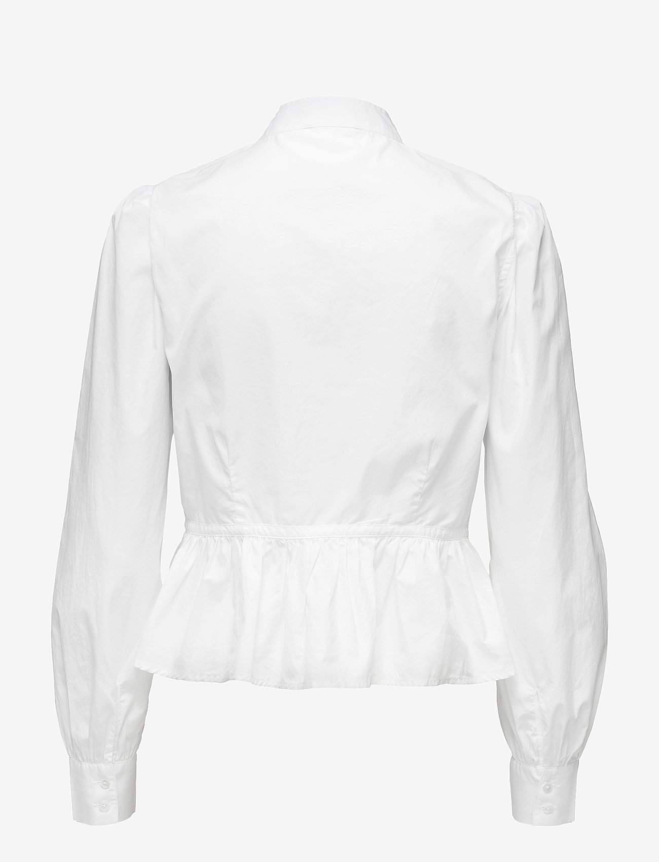 FRAME - DOUBLE POCKET PEPLUM BLOUSE - bluzki z długimi rękawami - blanc - 1