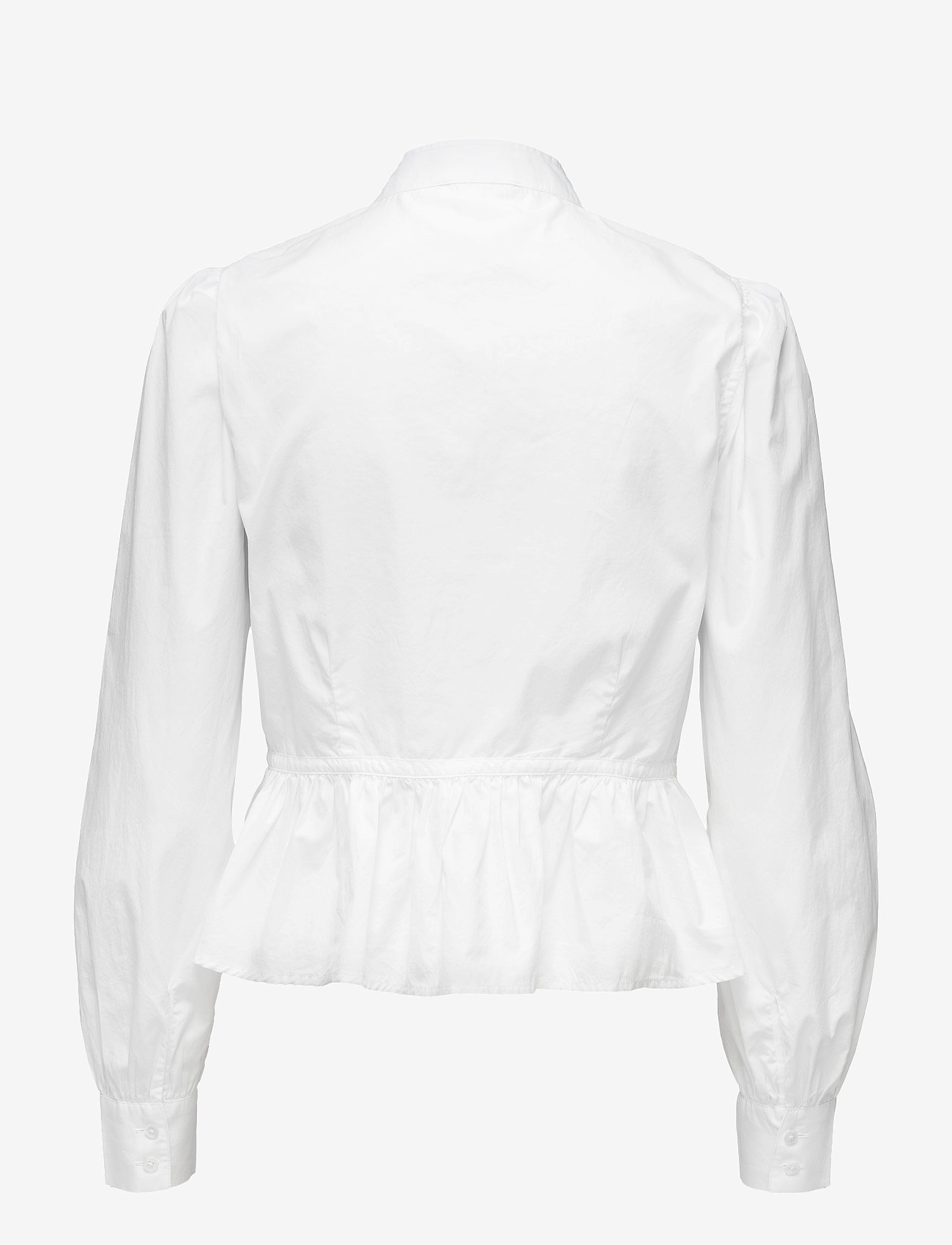 FRAME - DOUBLE POCKET PEPLUM BLOUSE - blanc - 1