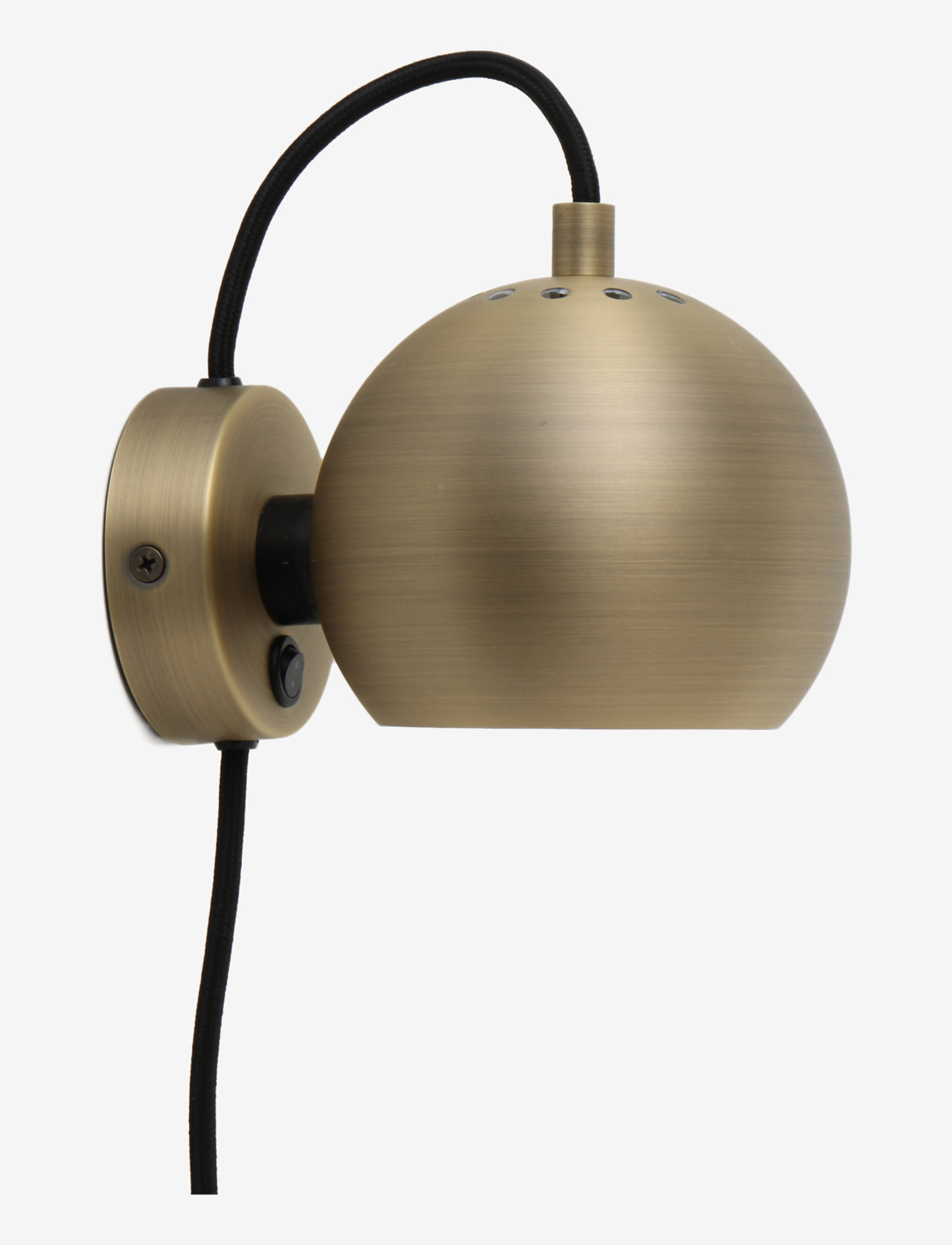 Ball magnet wall lamp - MATT ANTIQUE BRASS