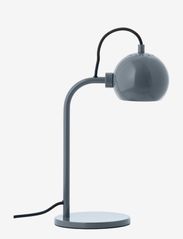 Frandsen Lighting - Ball Single Table Lamp with sleeve - desk & table lamps - glossy steel blue - 0