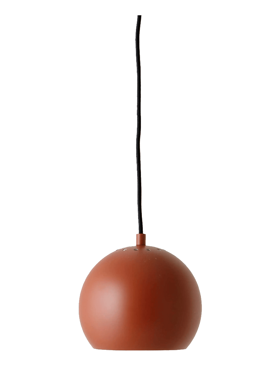 Frandsen Lighting - Ball Pendant - rippvalgustid - terracota red - 1