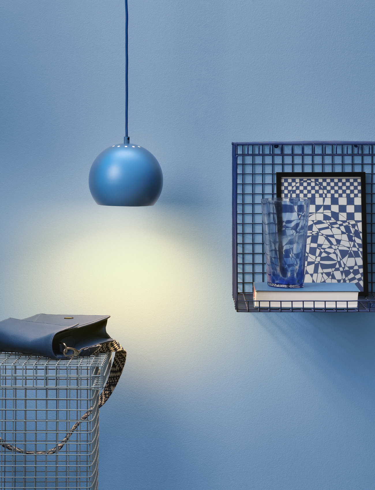 Frandsen Lighting - Limited New Ball Pendant - ceiling lights - brightly blue - 1
