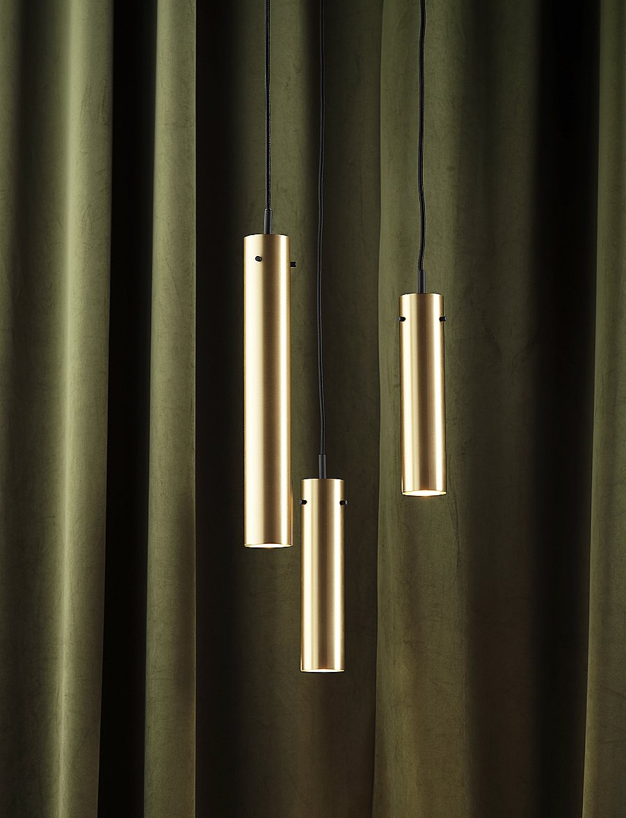 Frandsen Lighting - FM 2014 Pendant Ø5,5xH36 EU - rippvalgustid - solid brass polished - 2