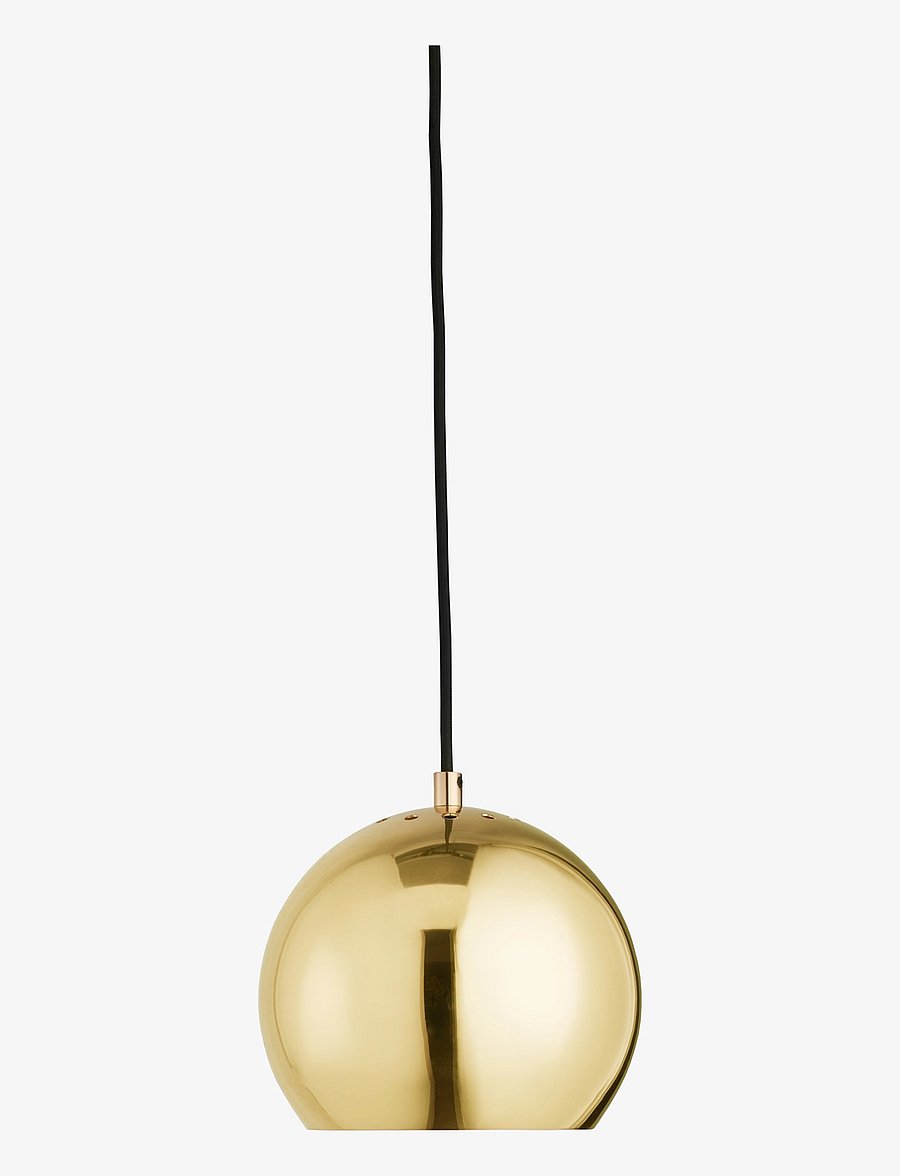 Frandsen Lighting - Ball Pendant Ø18 EU - rippvalgustid - solid glossy brass - 1