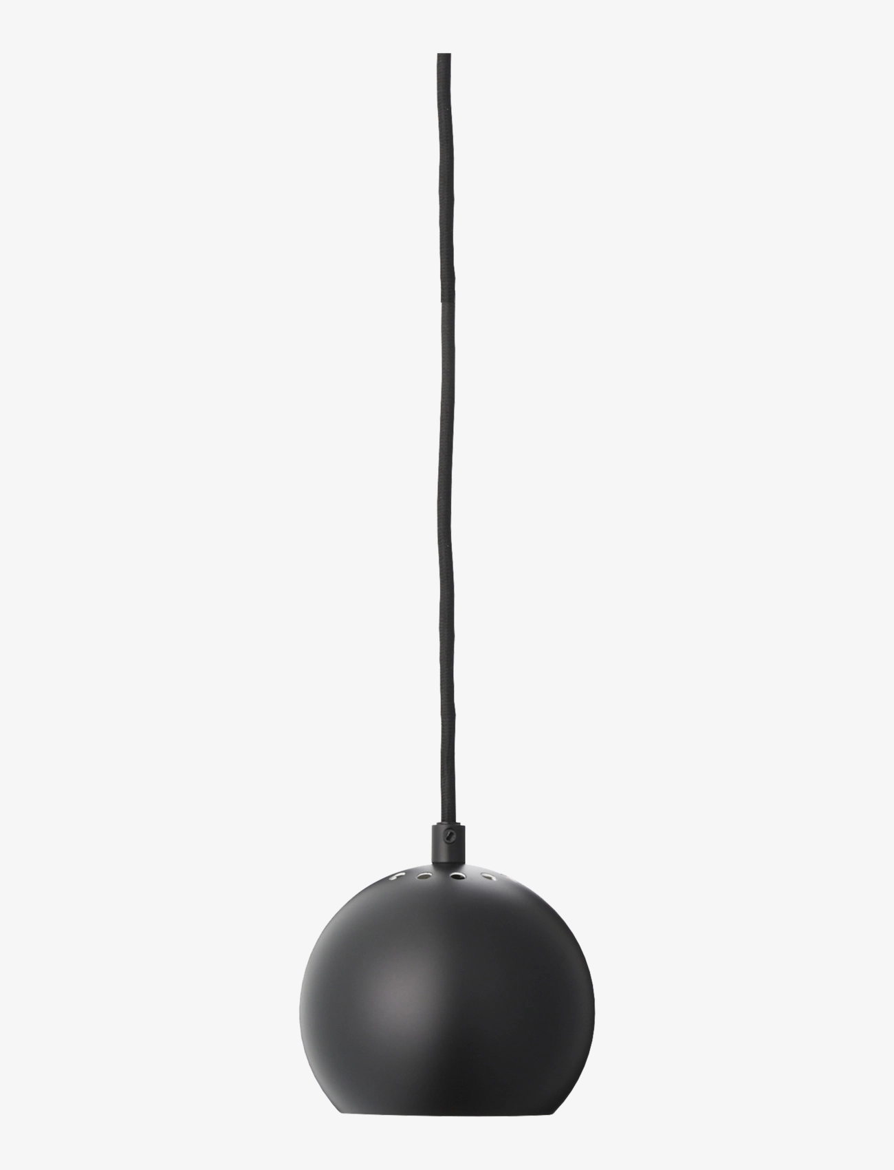 Frandsen Lighting Ball Pendant Ø12 Eu, Pendellampe, Sort, Str: Ø 12 CM